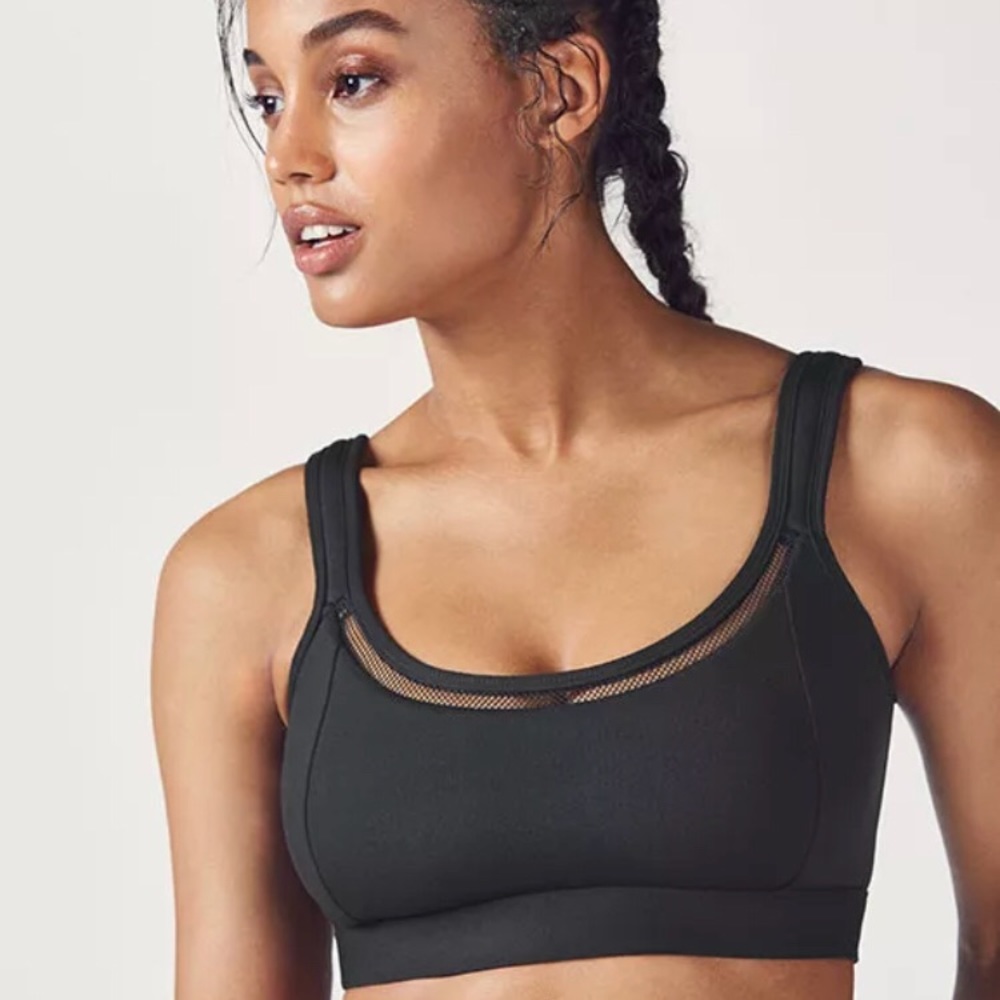 FABLETICS Black Zuri Sports Bra Sz. Large